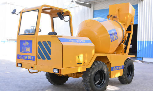 self loading concrete mixer